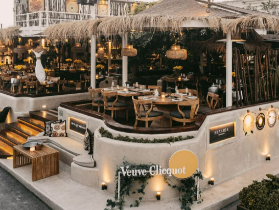 Reservation: Seaside Main Restaurant –  Seaside Santorini Beach Bar Restaurant