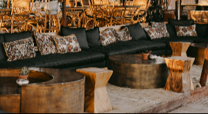 Service offered at Seaside Santorini Beach Bar Restaurant – BEACH LOUNGE